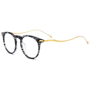 DOFTA B Titanium Acetate Optical Glasses Frame Men Vintage Prescription Eyeglasses New Women Round Myopia Spectacle Eyewear 7041
