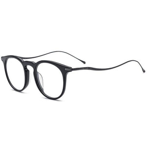 DOFTA B Titanium Acetate Optical Glasses Frame Men Vintage Prescription Eyeglasses New Women Round Myopia Spectacle Eyewear 7041