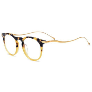 DOFTA B Titanium Acetate Optical Glasses Frame Men Vintage Prescription Eyeglasses New Women Round Myopia Spectacle Eyewear 7041